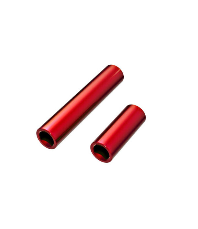 Driveshafts center 6061-T6 allu (red-anodized) (front & rear) (for use with #9751) TRX9752-RED