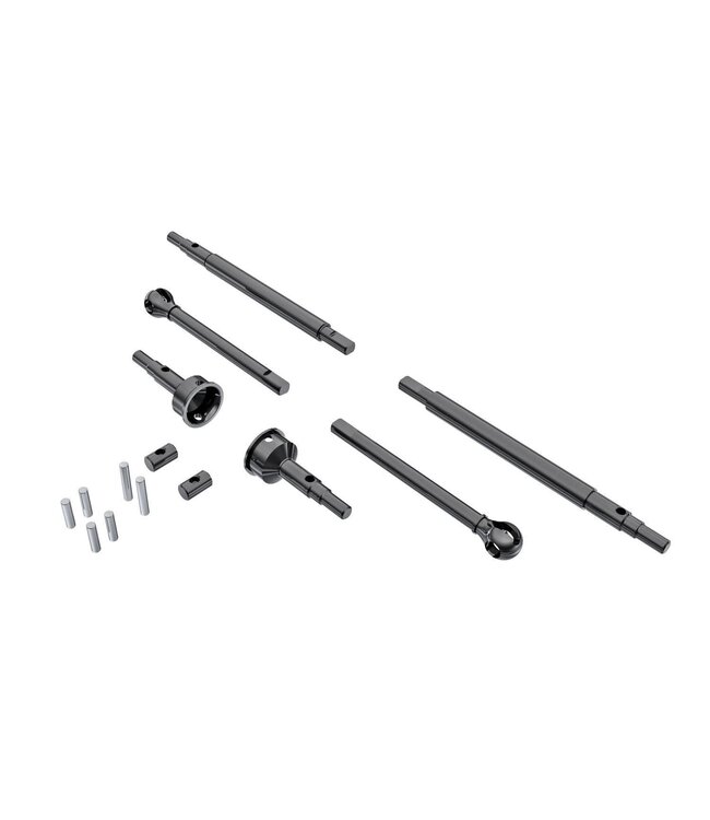 Axle Shafts front and rear (2) stub axles front (2) (hardened steel) TRX9756