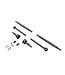 Traxxas Axle Shafts front and rear (2) stub axles front (2) (hardened steel) TRX9756