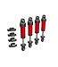 Traxxas Shocks GTM 6061-T6 aluminum (red-anodized) (fully assembled w/o springs) (4) TRX9764-RED