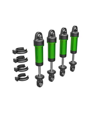 Traxxas Shocks GTM 6061-T6 aluminum (green-anodized) (fully assembled w/o springs) (4) TRX9764-GRN