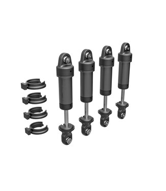 Traxxas Shocks GTM 6061-T6 aluminum (dark titanium-anodized) (fully assembled w/o springs) (4) TRX9764-GRAY