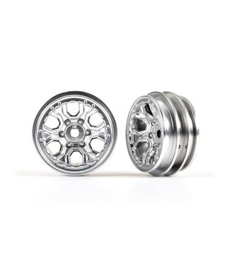 Traxxas Wheels 1.0 (statin chrome) (2) TRX9770-SATIN