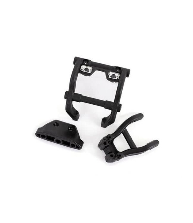 Wheelie bar mounts with rear skidplate (fits 4WD Stampede) (for LED light kit installation) TRX6777X