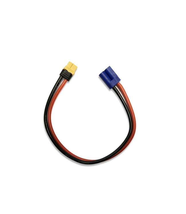 YellowRC XT60 female to EC5 charge cable 12awg 300MM YEL6022