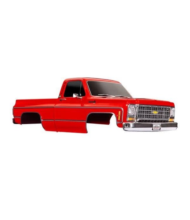 Body Chevrolet K10 Truck (1979) complete red (painted) TRX9212R