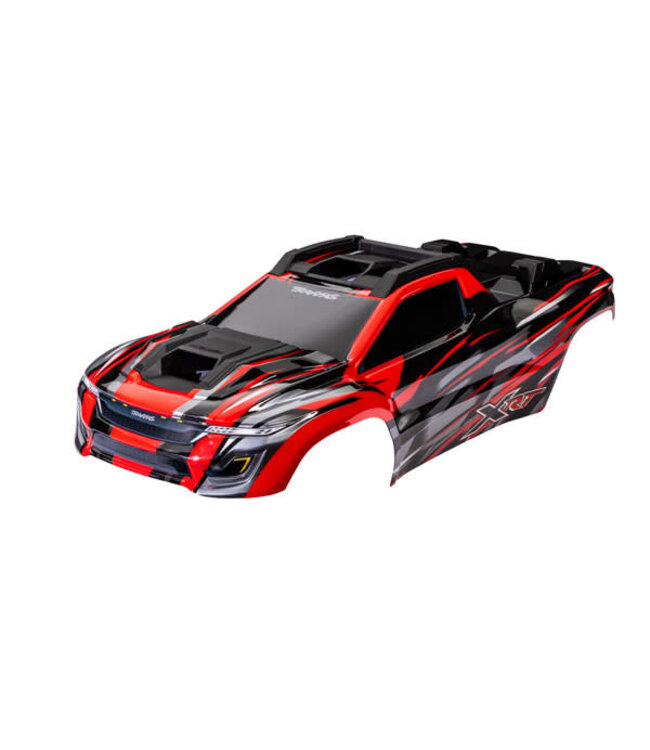 Body XRT red (painted) (assembled with front & rear body supports for clipless mounting roof & hood skid pads)