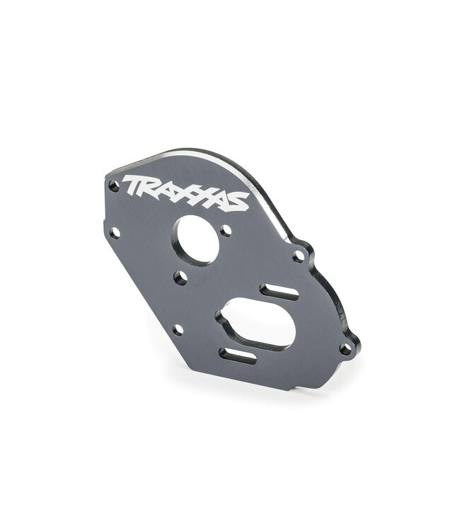 Motor plate gray-anodized (4mm thick) with 3x10mm CS with split and flat washer (2) TRX9490T