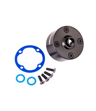 Traxxas Carrier differential front & rear (aluminum dark titanium-anodized) with differential bushing and ring gear gasket TRX9581A