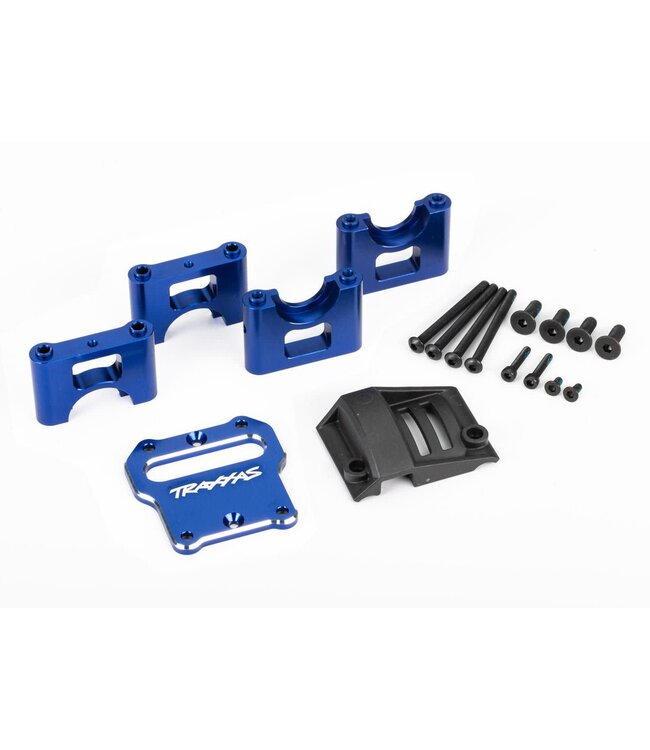 Mount  for center differential 6061-T6 aluminum (blue-anodized) (Sledge) TRX9584X