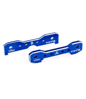 Traxxas Tie bars front 7075-T6 aluminum (blue-anodized) (fits Sledge) TRX9629