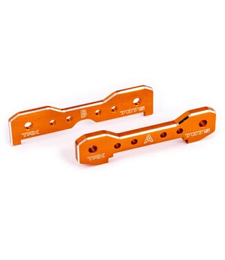 Traxxas Tie bars front 7075-T6 aluminum (orange-anodized) (fits Sledge) TRX9629T