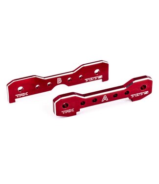 Traxxas Tie bars front 7075-T6 aluminum (red-anodized) (fits Sledge) TRX9629R