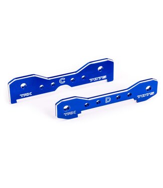 Traxxas Tie bars rear 7075-T6 aluminum (blue-anodized) (fits Sledge) TRX9630