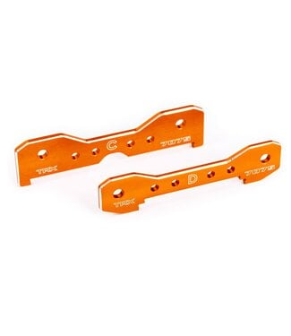 Traxxas Tie bars rear 7075-T6 aluminum (orange-anodized) (fits Sledge) TRX9630T