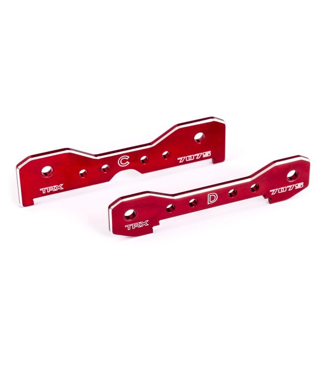Tie bars rear 7075-T6 aluminum (red-anodized) (fits Sledge)