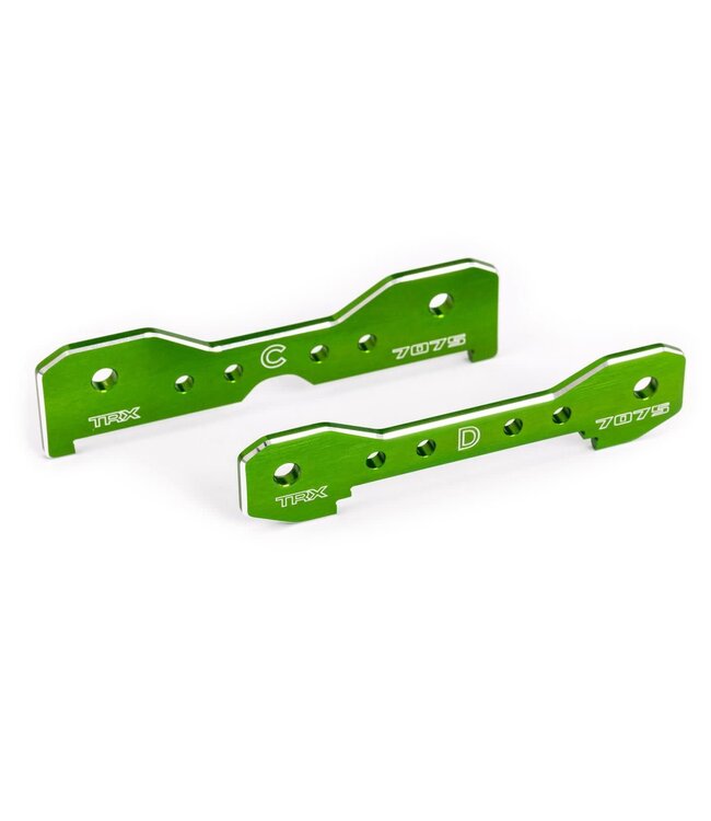 Tie bars rear 7075-T6 aluminum (green-anodized) (fits Sledge) TRX9630G