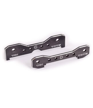 Traxxas Tie bars rear 7075-T6 aluminum (dark titanium-anodized) (fits Sledge) TRX9630A