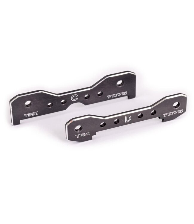 Tie bars rear 7075-T6 aluminum (dark titanium-anodized) (fits Sledge) TRX9630A