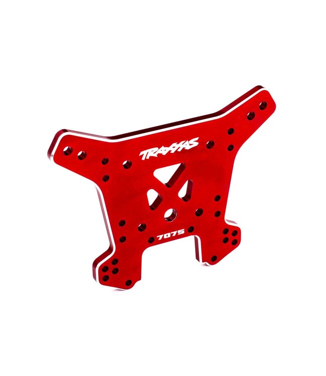 Shock tower rear 7075-T6 aluminum (red-anodized) (fits Sledge) TRX9638R