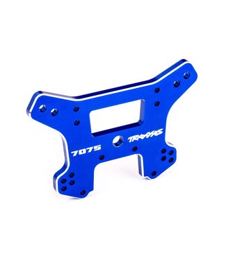 Traxxas Shock tower front 7075-T6 aluminum (blue-anodized) (fits Sledge) TRX9639X