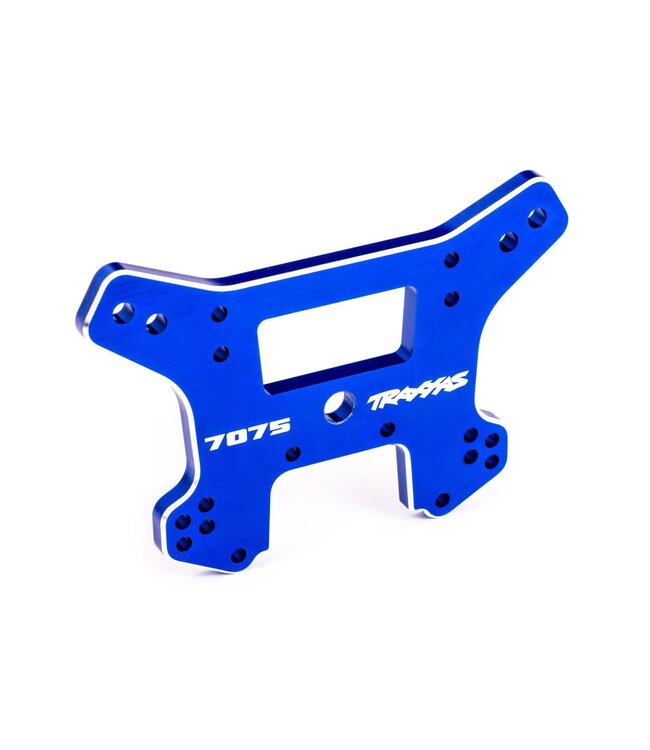 Shock tower front 7075-T6 aluminum (blue-anodized) (fits Sledge)