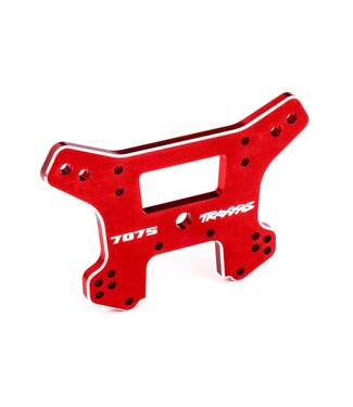 Traxxas Shock tower front 7075-T6 aluminum (red-anodized) (fits Sledge) TRX9639R