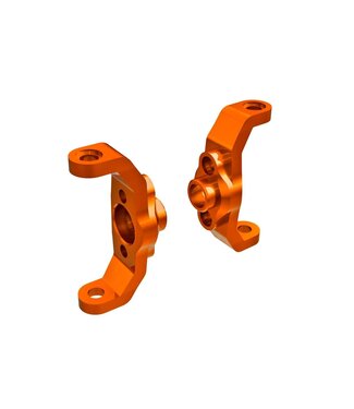 Traxxas Caster blocks 6061-T6 aluminum (orange-anodized) (left & right) TRX9733-ORNG