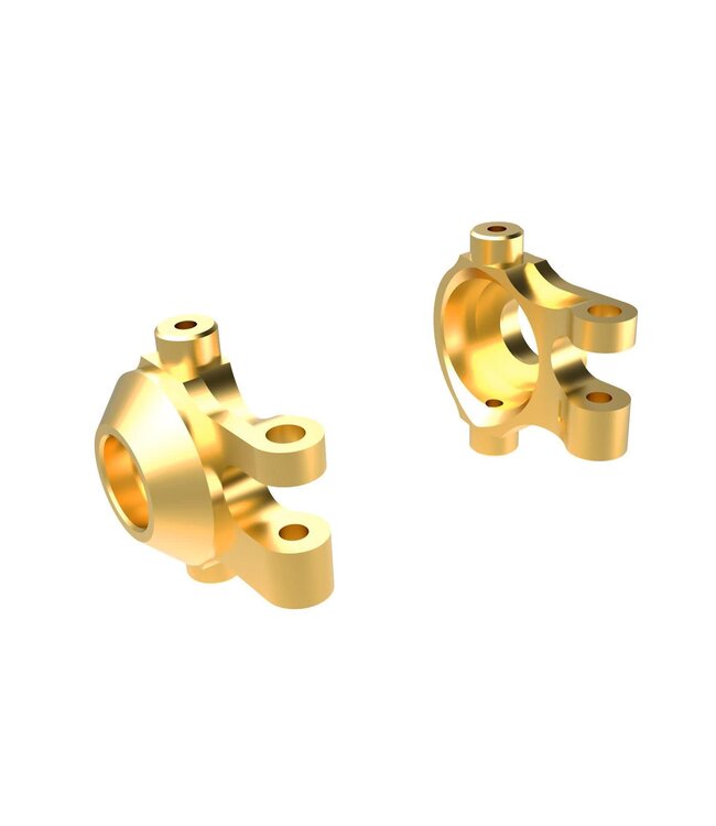 Steering blocks brass (7 grams) (left & right) with 2.5x12mm and 2x6mm SS (4) TRX9737