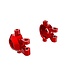 Traxxas Steering blocks 6061-T6 aluminum (red-anodized) (left & right) with (2) 2.5x12mm and 2x6mm (4) TRX9737-RED