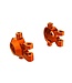 Traxxas Steering blocks 6061-T6 aluminum (orange-anodized) (left & right) with (2) 2.5x12mm and 2x6mm (4) TRX9737-ORNG