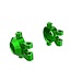 Traxxas Steering blocks 6061-T6 aluminum (green-anodized) (left & right) with (2) 2.5x12mm and 2x6mm (4) TRX9737-GRN