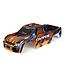 Traxxas Body Stampede VXL 2022 orange & blue (painted with decals applied)