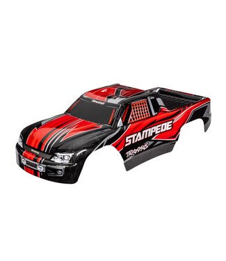 Traxxas Body Stampede Brushed red 2022 (painted with decals applied)