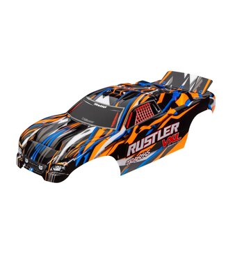 Traxxas Body Rustler VXL 2022 orange (painted with decals applied)