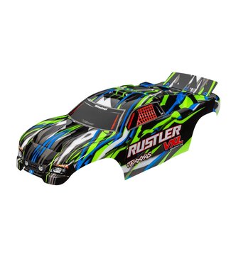 Traxxas Body Rustler VXL 2022 green (painted with decals applied)