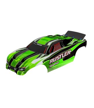 Traxxas Body Rustler Brushed green 2022 (painted with decals applied)