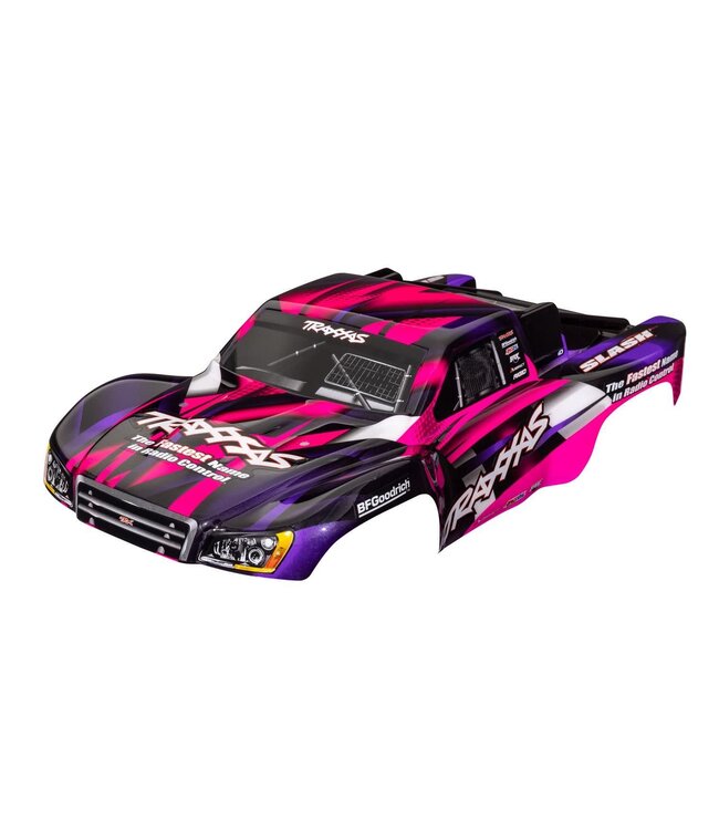 Body Slash 2WD (also fits Slash VXL & Slash 4X4) pink & purple 2022 (painted with decals applied)