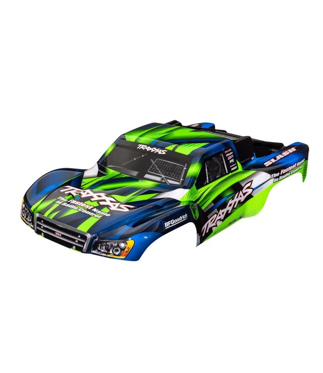 Body Slash 2WD (also fits Slash VXL & Slash 4X4) green 2022 (painted with decals applied)