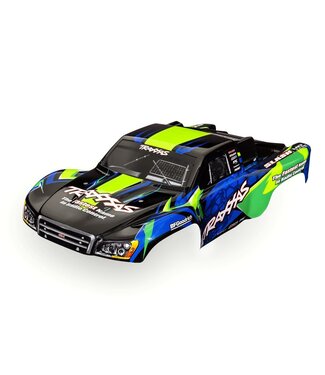 Traxxas Body Slash VXL 2WD 2022 (also fits Slash 4X4) green & blue (painted with decals applied)