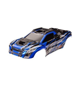 Traxxas Body XRT blue (painted) (assembled with front & rear body supports for clipless mounting roof & hood skid pads)