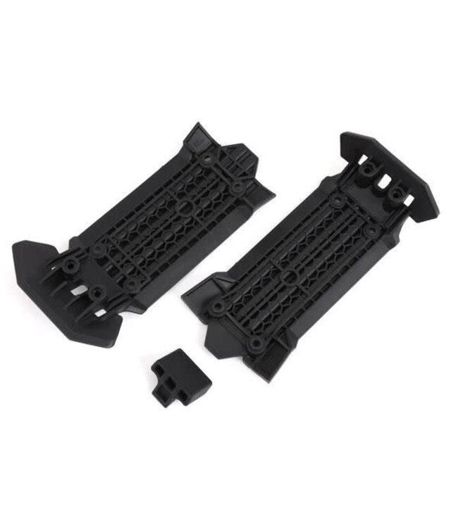 Skid plate front & rear with rubber impact cushion (1)