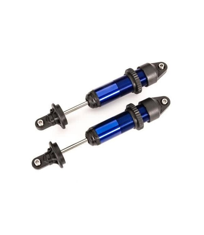 Shocks GTX medium (aluminum blue-anodized) (fully assembled w/o springs) (2)