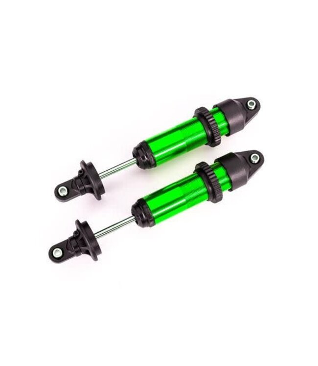 Shocks GTX medium (aluminum green-anodized) (fully assembled w/o springs) (2)