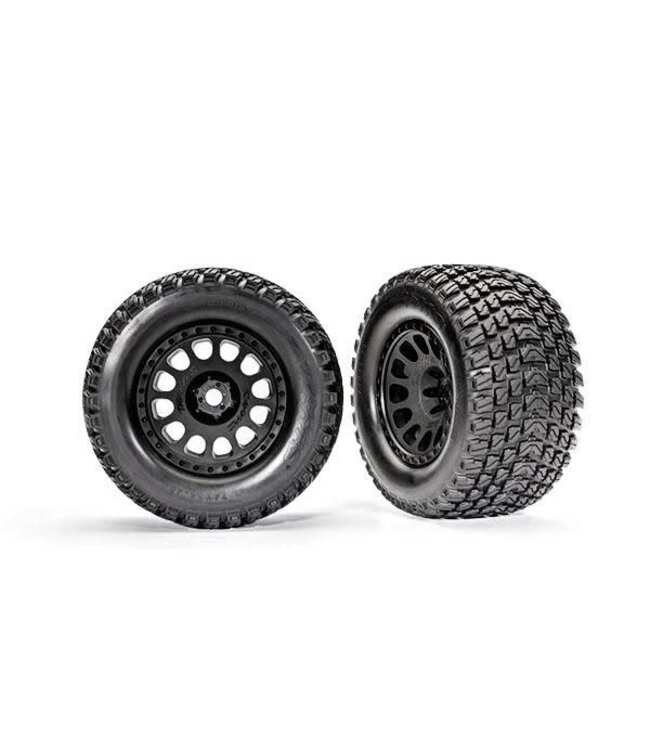 Tires assembled glued XRT black Gravix tires with foam inserts) (left & right)