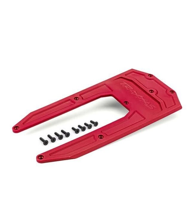 Skidplate chassis red (fits Sledge) TRX9623R