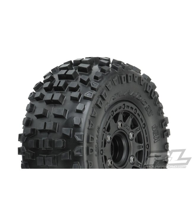 Badlands SC 2.2"/3.0" All Terrain Tires Mounted on Raid Black (PRO118210)