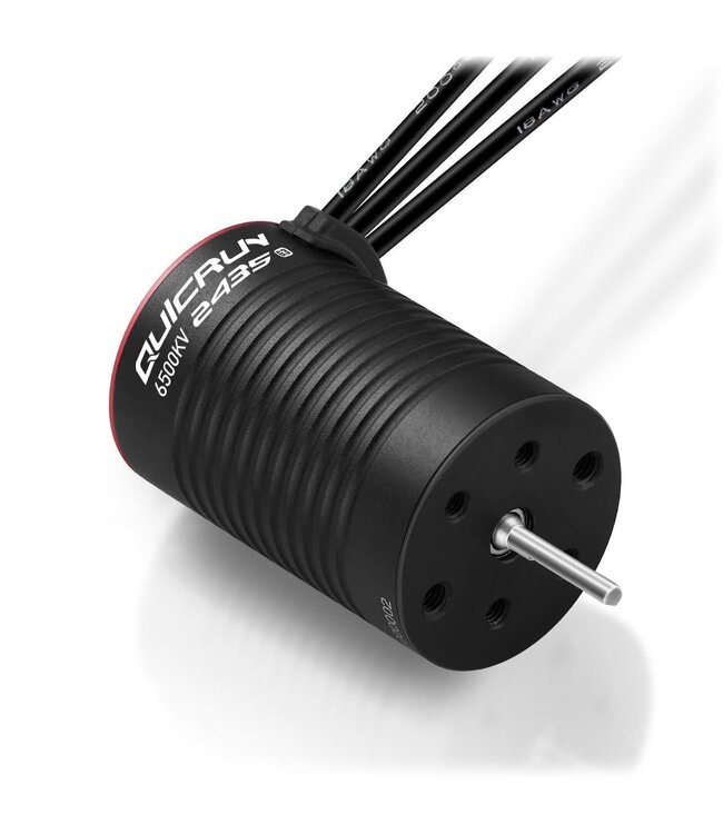 QuicRun 2435SL 6500Kv Red G3 Sensorless Brushless motor for 1:16 - 1:18