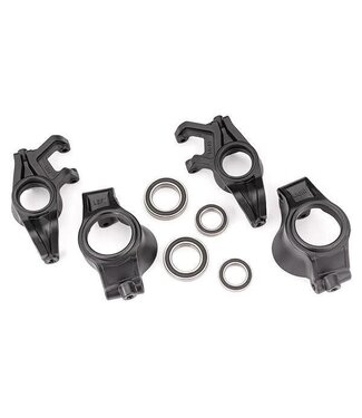 Traxxas Steering blocks L&R with caster blocks (c-hubs) L&R and all bearings: 20x32x7mm bearings (2)  15x24x5mm bearings (2)
