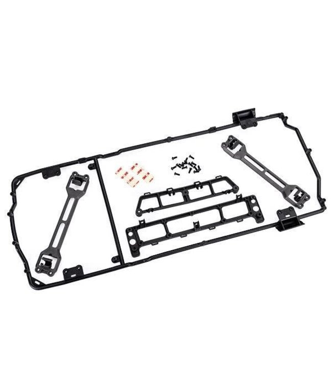 Body cage with body mounts (F&R) and body mount latch (2) with 3x8mm BCS (15) (fits #9111 or 9112 bodies)